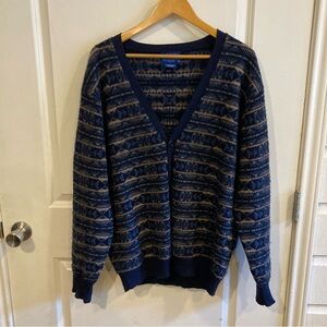 Pendleton‎ 100% Merino Wool Cardigan Sweater Aztec Southwest